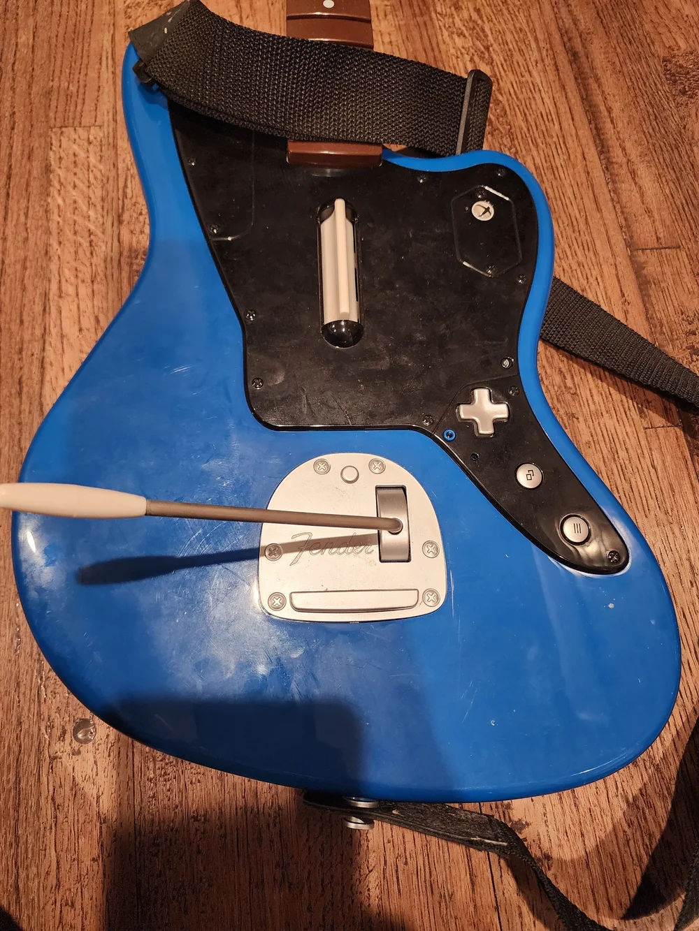 Blue Fender Guitar Xbox Controller